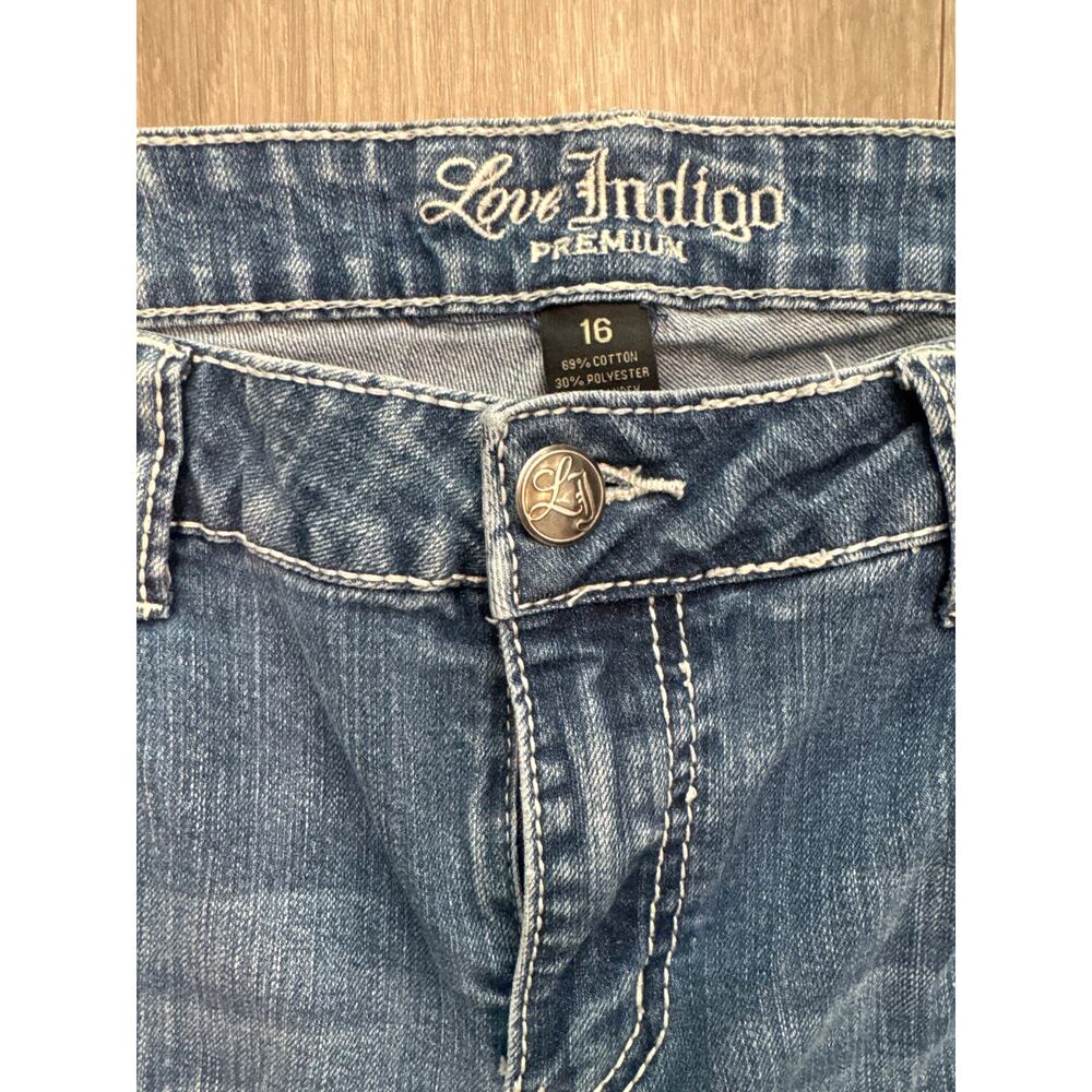 Love Indigo Flare Jeans Women's Size 16 - Picture 4 of 9